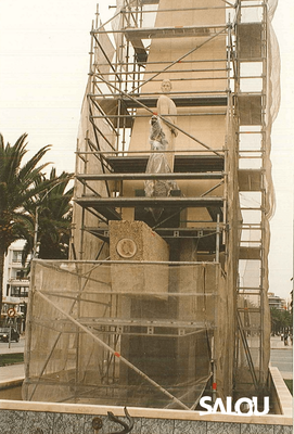 Construcció del monument de Jaume I. Any 1965 III