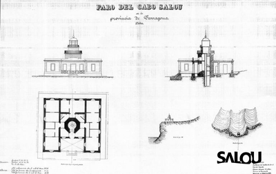 Plànols del far de Salou. Any 1878