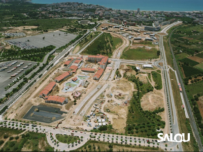 Construction of PortAventura World. 1995