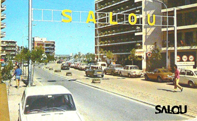 Salou. Near Plaza Venus square. 1970s