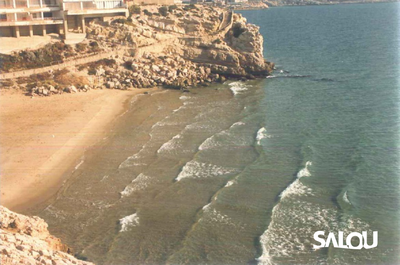 Cala Llenguadets. Años 80.