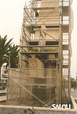 Construcción del monumento de Jaime I. Año 1965 III