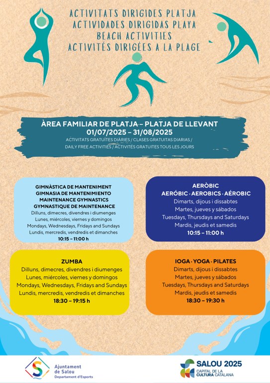 Activitats dirigides platja 2025 