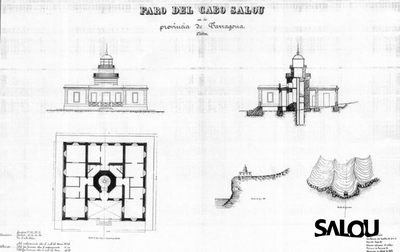 Cartes du phare de Salou. 1878