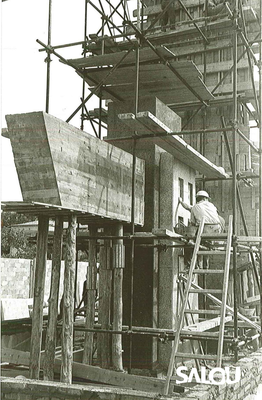 Construction du monument de Jaime I. Année 1965 II