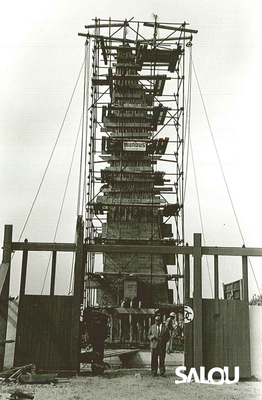 Construction du monument de Jaime I. Année 1965