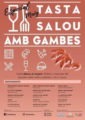 Poster Tasta Salou avec crevettes Mai