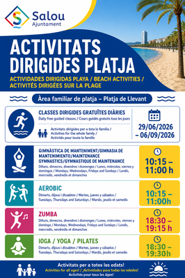 Activitats dirigides platges idiomes
