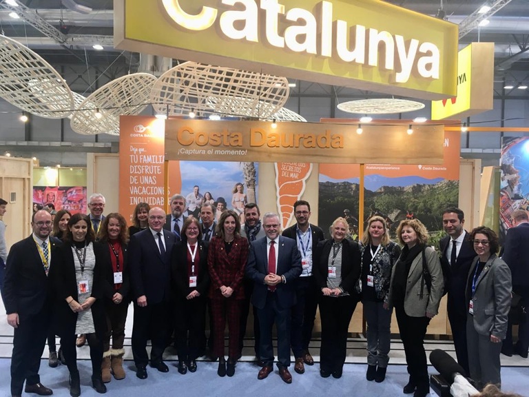 El alcalde de Salou y presidente del Patronato Municipal de Turismo, Pere Granados, mantiene varias reuniones de trabajo en Fitur