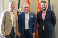 L’alcalde de Salou i president del Patronat de Turisme, Pere Granados, es reuneix amb el tour operador Anex Tour Spain