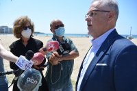 Salou presenta un sistema que permetrà controlar l'ocupació de les platges