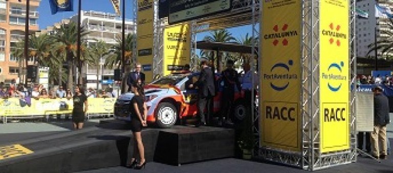 Cérémonie officielle de sortie du RallyRaCC 2014 à la promenade Passeig Jaume I de Salou