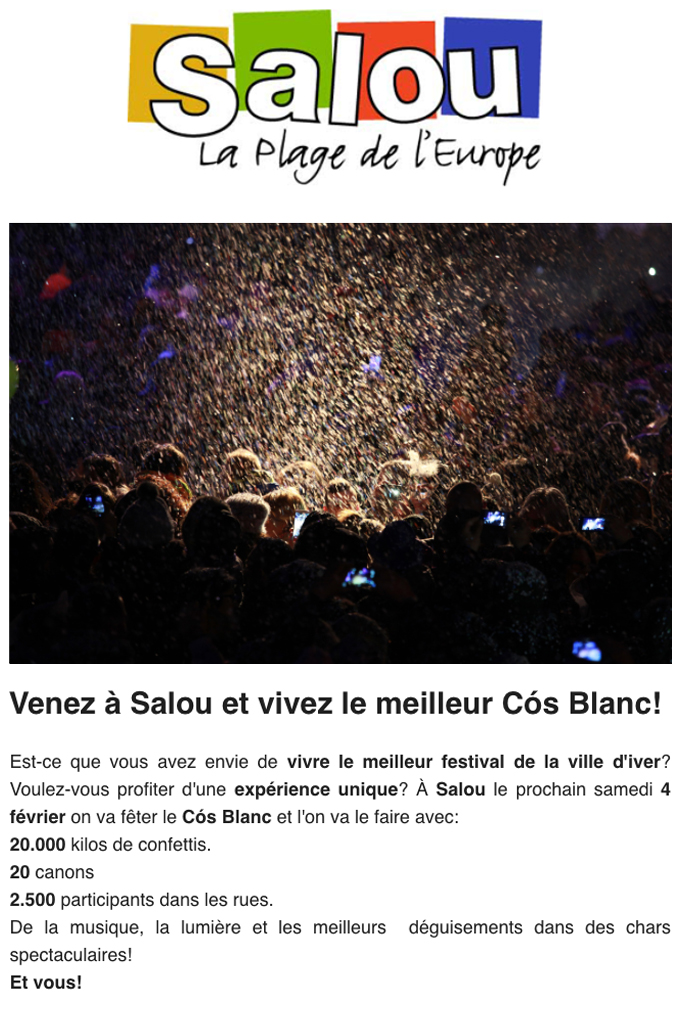 Venez à Salou et vivez le meilleur Cós Blanc!